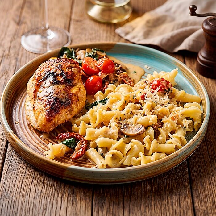 Receta de pollo a la toscana